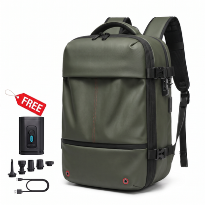 KABINBAG Original Underseat 30L in Army Green with the free travel pump, nozzles and USB-C cable